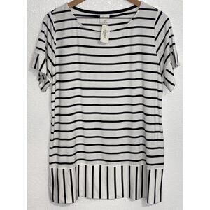 Soma Boatneck Stripe Top Size Medium New